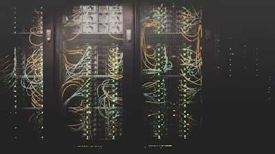 Server rack with structured network cabling